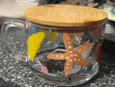 Nuevo Juego de Cuatro Tazas de Vidrio Borosilicato con Tapas/Posavasos de Bambú BARISTA Foto 1 de 4