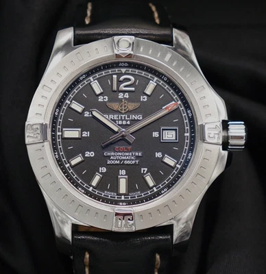 Breitling Colt Chronograph A173881/BD44 44mm Automatic Black Dial, Blk Strap. - Bild 1 von 4
