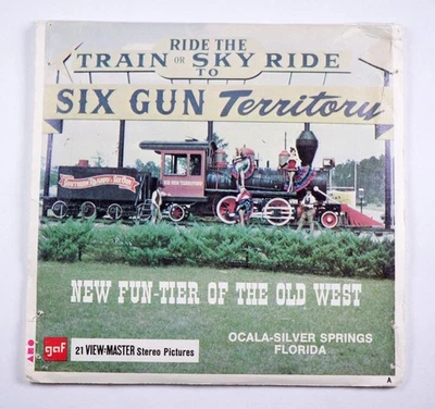 View-Master Train or Sky Ride Six Gun Territory Florida- 3 reel packet A 977 - Image 1 of 4