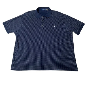 Polo Ralph Lauren Herren Poloshirt Navy Weiß Gepunktet 2XB EE G - Bild 1 von 7
