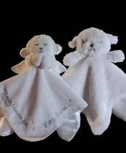 Easter Just Born & Baby Starters Lamb Sheep Loveys Plush Rattle Toy Blankets Lot - Picture 1 of 13