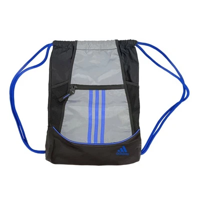 Adidas Snackpack Cremallera Malla Bolsillos Laterales Cordón Talla 12" x 17 1/2" Foto 1 de 4