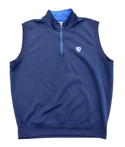 fairway and greene Vest 1/4 Zip Navy Blue Wicking Golf Casual Men’s XL - Picture 1 of 5