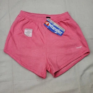 Wrangler Deadstock Vintage Track Jogging Pink USA Made 70s 80s Womens med Shorts - Picture 1 of 6