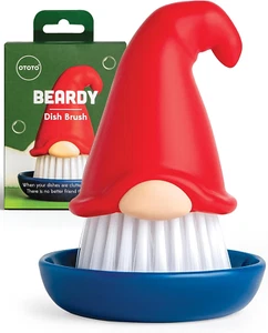 Beardy Gnome Dish Brush - Quirky & Cute Kitchen Accessory for Fun Cleaning - Picture 1 of 12