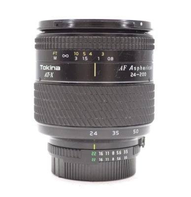 【Near Mint】Tokina AT-X AF Aspherical 24-200mm F/3.5-5.6 for NIkon F JAPAN #933-1 - Image 1 of 4