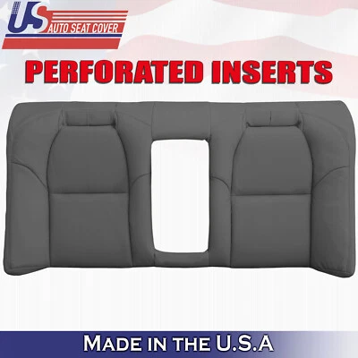 2004 Fits Acura TL Rear Bench Top Perforated Leather Replacement Seat Cover Gray - Image 1 of 4