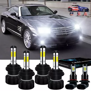 Combo 6x faros LED + bombillas antiniebla para Chrysler Crossfire 2004-2007 2008 - Imagen 1 de 12
