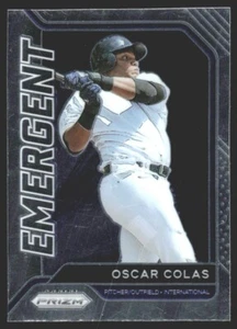2021 Panini Prizm Emergent Oscar Colas #EM4 JJ1 - Picture 1 of 2