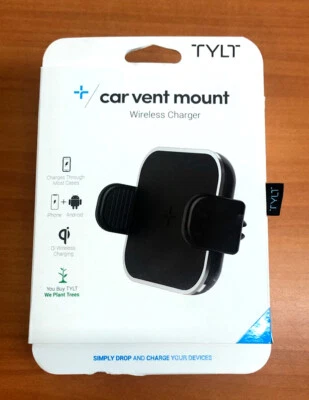 Qi Wireless Charging Universal Car Vent Mount 5 Watt 2 Amp by TYLT - Image 1 of 2