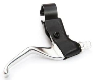 Right Hand 2 Finger Bike Caliper / Side Pull Brake Lever - Black & Silver - Picture 1 of 2