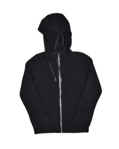 Lululemon Sweatshirt Womens 2 Oh So Sherpa Wool Blend Hoodie Black Zip - Picture 1 of 6