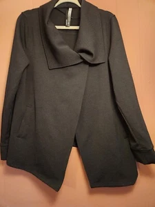 Kensie Women's Sz L One-Snap Black Blazer Jacket w/Pockets - Picture 1 of 6