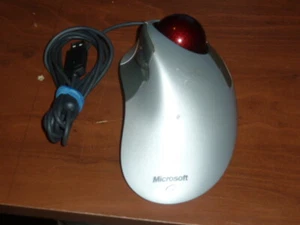 Microsoft Trackball Explorer 1.0 Gray Ergonomic PS/2 USB Mouse X08-70390 - Picture 1 of 1