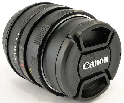 (EMF AF Confirm) HELIOS 44m USSR Lens Canon EOS EF Mount 6D 7D 5D Mark II III IV - Image 1 of 4