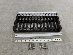 Marathon 1512SC - HD Terminal Blocks 600V 75A 12-Poles with Pins Lot of 2 New - Picture 1 of 13
