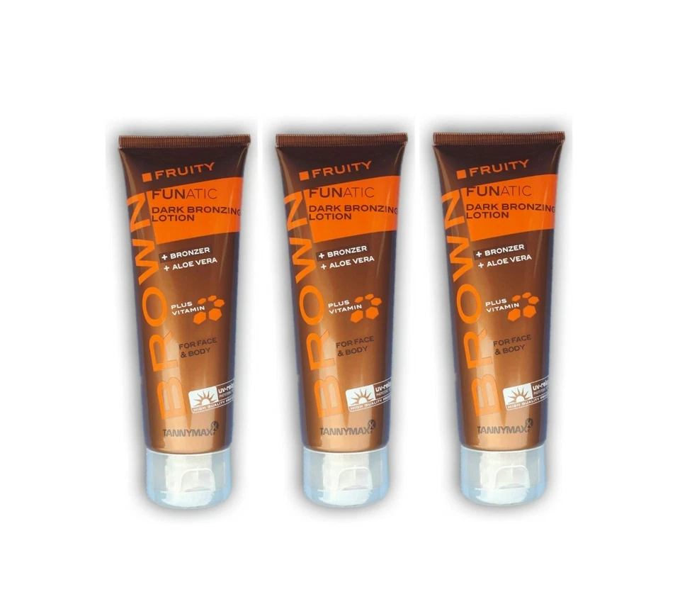 Tannymaxx Brown/Fruity Funatic-Dark Bronzing Lotion 3x125ml/Solariumkosmetik