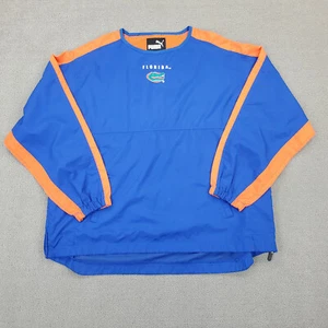 Florida Gators Pullover Puma Mens XL NCAA Football Breathable Vented Blue Orange - Picture 1 of 12