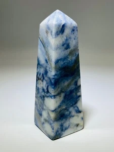 Afghanit Tower Obelisk 112x38x38mm Qualität Naturstein Heilstein Edelstein - Bild 1 von 2