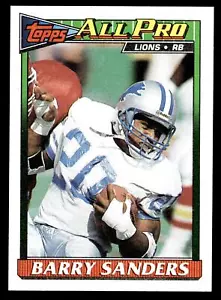 1991 Topps #415 Barry Sanders quasi nuovo o migliore - Foto 1 di 2