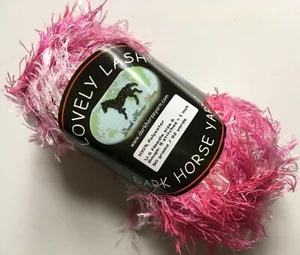 Dark Horse Yarns Lovely Lash #111 Pinks & White Eyelash Yarn 50 gram 92 yards  - Picture 1 of 7