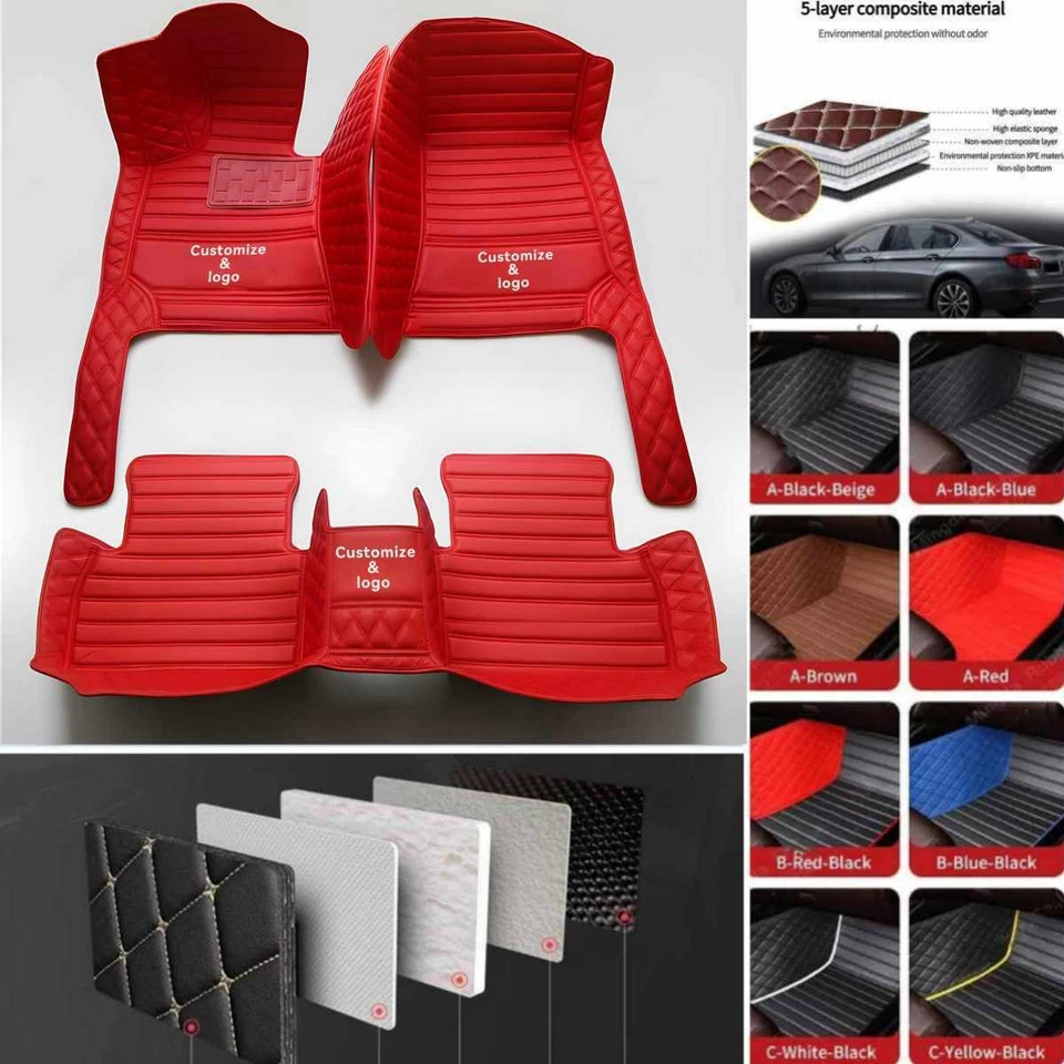 For Nissan Altima-Armada-Ariya Car Floor Mat Carpets Waterproof Custom Auto Rugs Foto 1 de 4