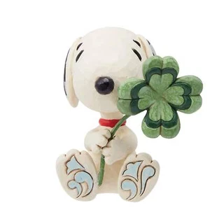 Jim Shore Snoopy con Trébol Mini 6014341 NUEVO 2024 - Imagen 1 de 5
