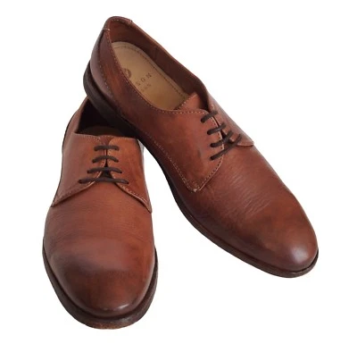 Мужские туфли-оксфорды HUDSON LONDON кожа коричневые размер 40 США 7 - Изображение 1 из 4