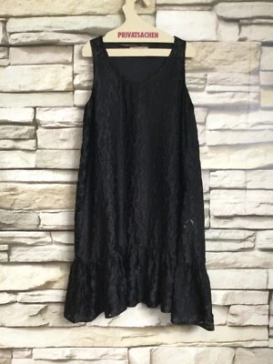 cocon.commerz PRIVATSACHEN LILITHAUEN Kleid  aus BLOOMSILK in schwarz  Größe 2 - Bild 1 von 4