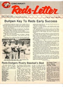 1978 Mai Cincinnati Reds Brief offizielle Veröffentlichung inkl. Baseball Rose Morgan - Bild 1 von 3