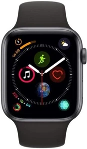 Apple Watch Series 4 44mm (GPS) Aluminum Space Gray Midnight Band-Acceptable - Picture 1 of 2