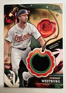 2024 Topps Holiday Jordan Westburg R/C Relic - Picture 1 of 2