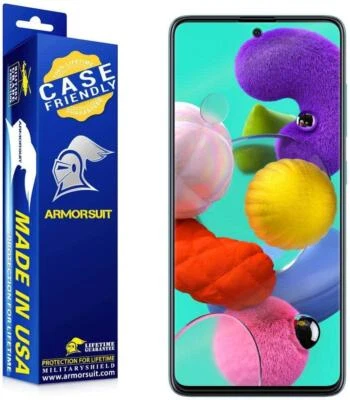 [2-Pack] ArmorSuit Samsung Galaxy A51 (Case Friendly) Clear Screen Protector - Image 1 of 4