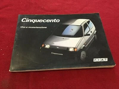 FIAT CINQUECENTO MANUALE LIBRETTO USO MANUTENZIONE ISTRUZIONI 1991 ORIGINALE ITA - Immagine 1 di 3