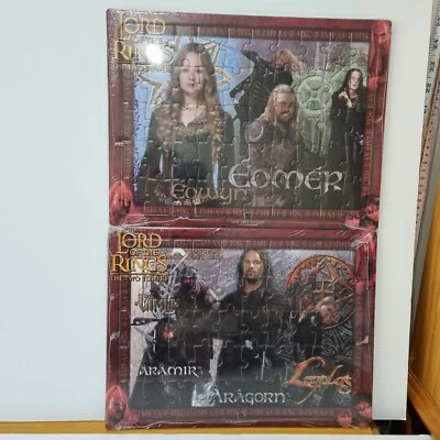 2 x Lord Of The Rings Two Towers 2002 Jigsaw Puzzles By Blue Opal Kids Edition - image 1 of 4