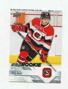 18/19 UPPER DECK CHL ROOKIE RC #341 CAMERON TOLNAI OTTAWA 67s *62965 - Picture 1 of 1
