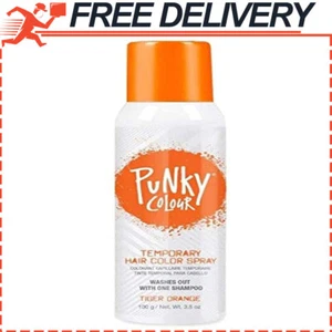 Punky Temporary Hair Color Spray, Tiger Orange, Non-Sticky, Non-Damaging 3.5 oz - Picture 1 of 2