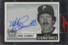 1999 Upper Deck Century Legends Epic Signatures Mike Schmidt Auto Autograph