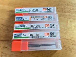 Japanese NS Tool R1x1°x20 solid carbide taper ball mill MRBTN230 Qty:5pcs - Picture 1 of 5