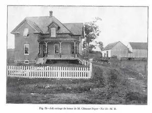1912 ANCIENNE GRAVURE PROVENANT D'UN LIVRE ANCIEN MAISON DE CLÉMENT PAYER - Bild 1 von 1
