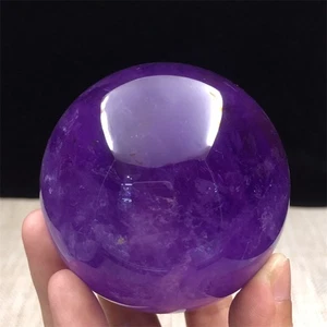 1.01LB Top Natural Dream Amethyst Sphere QUquartz ball Crystal Balls Home Decor - Picture 1 of 6