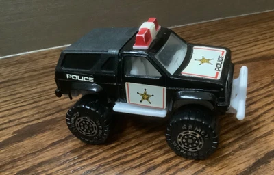Vehículo camión estilo policía blanco y negro Remco Toy's Inc 1987 vintage Foto 1 de 4