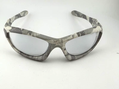 Custom Authentic Oakley Sunglasses Monster Dog Snow Camo Titanium Clear Lens - Image 1 of 3