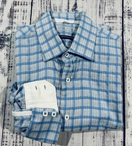 Men’s Luciano Visconti Shirt Sz M Button Down Fair Condition - Picture 1 of 8