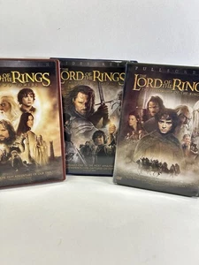 Lord of the Rings LOTR Trilogy 1 FULLSCREEN DVD 2 Widescreen Lot 3 - Picture 1 of 5