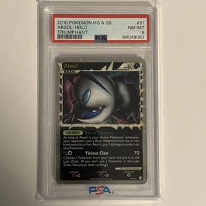 2010 Pokemon Triumphant Absol Prime #91 Ultra Rare PSA 8 NM - Bild 1 von 2