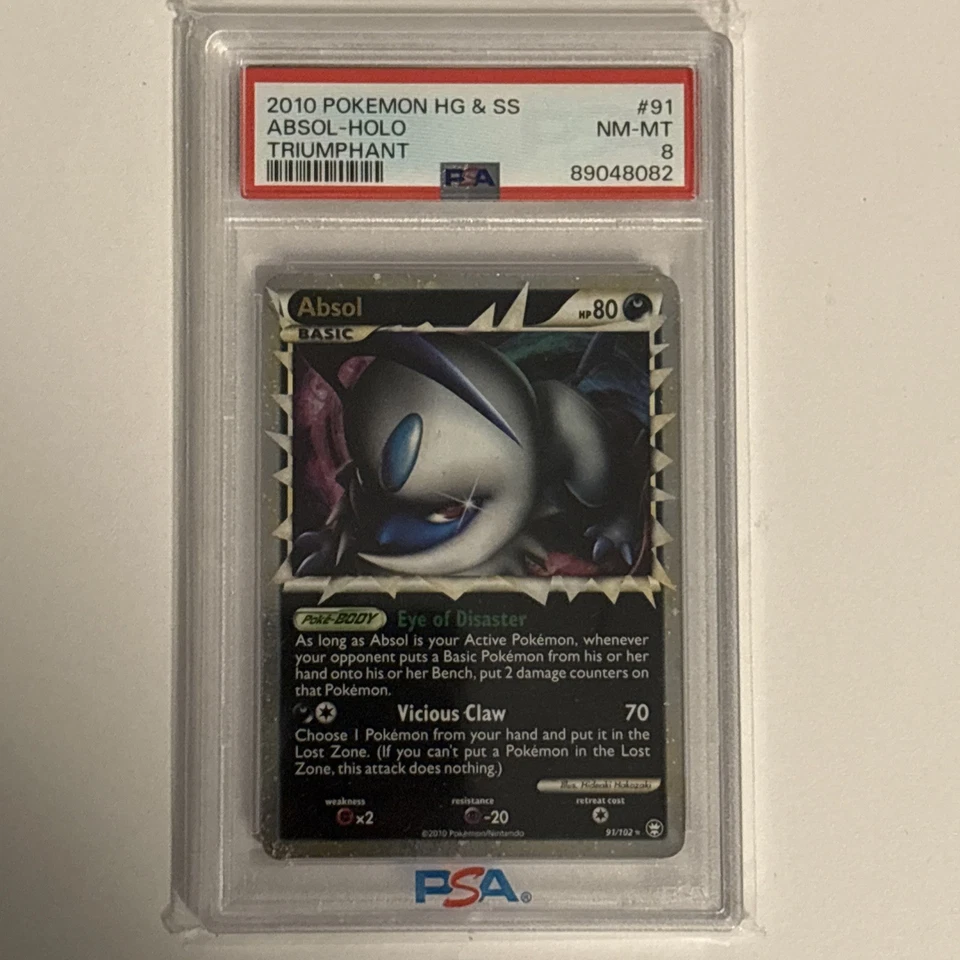 2010 POKEMON TRIUMPHANT ABSOL PRIME #91 ULTRA RARE PSA 8 NM - Image 1 of 2
