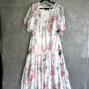 Alex Evenings Ivory 2-Piece Floral Gown – Size 16W – NWT - Picture 1 of 16