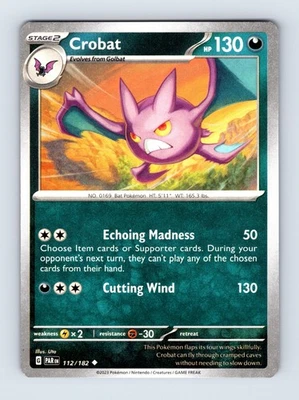 (2x PlaySet) - Crobat 112/182 SV04: Paradox Rift 112/182 NM/LP - Image 1 of 2