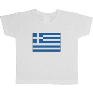 'Greece Flag' Children's / Kid's Cotton T-Shirts (TS023046) - Picture 1 of 9